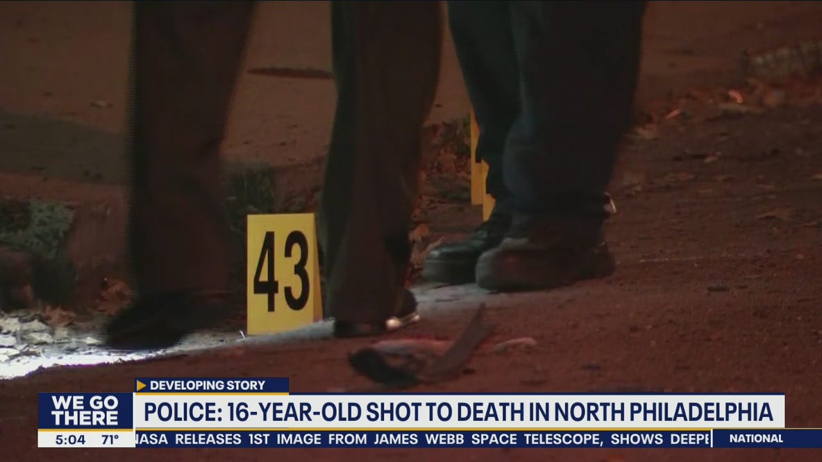 Police: More than 60 shots fired in shooting that killed 16-year-old in North Philadelphia